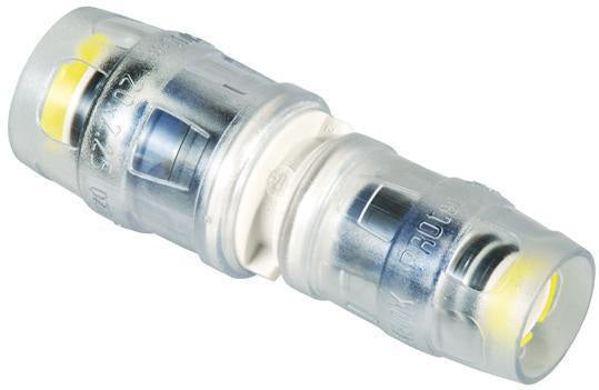 MULTITUBO Steck-Kupplung 20x16 mm von DW Verbundrohr – PPSU Fitting mit transparenter Kontrollhülse