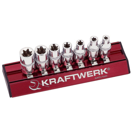 Kraftwerk PRO LINE MAGALU 1/4" Steckschlüsseleinsatz Aussen TX, TORX, Set, E4 - E11, 7-tlg