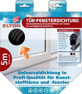 ELLEN Renovierungsdichtung Universal Plus 5 m x 8 mm TPE zum Einziehen – Türdichtung