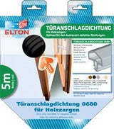 ELLEN Türanschlagdichtung 680 EV PVC weiß 5 m zum Einfräsen – Falzbreite 12 mm