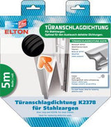 ELLEN Türanschlagdichtung K2378 Stahlzargendichtung 5 m W-PVC zum Einstecken