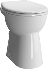 VITRA Conforma Stand-WC Flachspüler barrierefrei 480 mm Open Back Weiß Hochglanz
