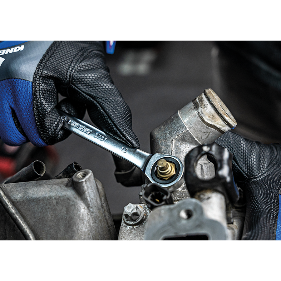 KING TONY Profi-Werkzeuge - Schraubenschlüssel-Set, metrisch, für Schnellmontage - 12 tlg. 12112MRS02