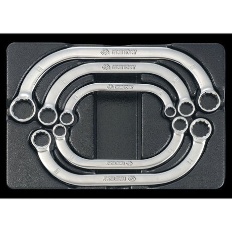 KING TONY Profi-Werkzeuge - Halbmond-Ringschlüsselset - 5 tlg. 91905MR