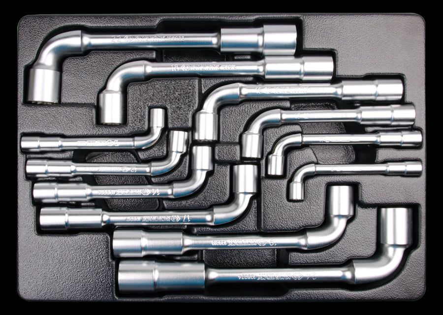 KING TONY Profi-Werkzeuge - 6+12-Kant Winkelsteckschlüssel-Set - 12 tlg. 91912MR