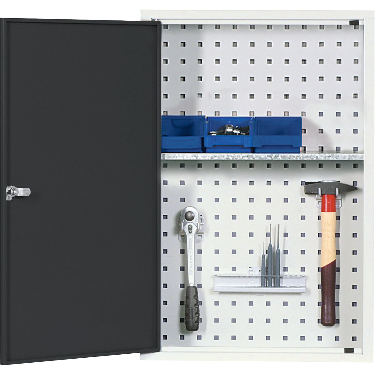 Kraftwerk „Made in Germany“ Wandschrank für Werkzeug, H 750 x B 500 x T 200 mm