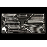 KING TONY Profi-Werkzeuge - Schraubenschlüssel-Set-Modul, Zoll und metrisch - 38 tlg. 990138CR