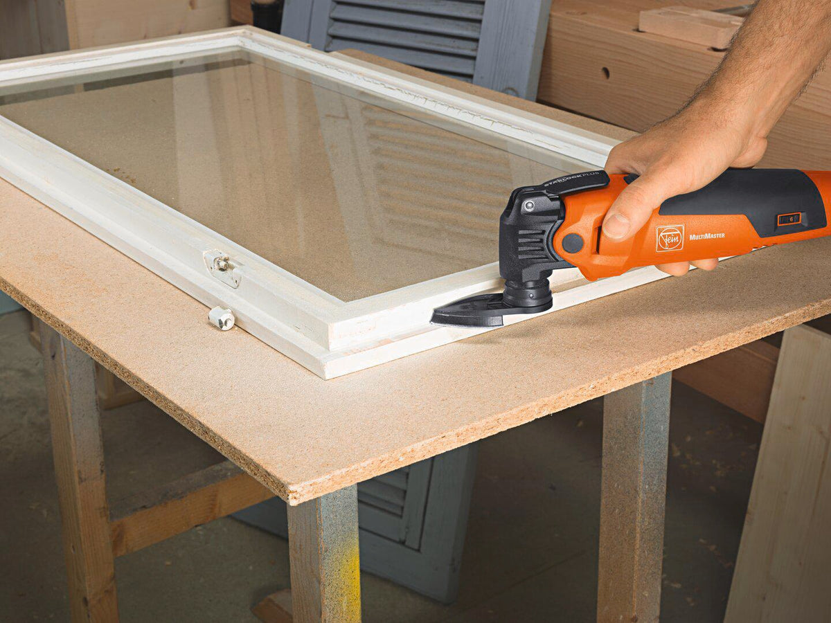 FEIN Haftschleifblatt ungelocht K60, 20 Stück – Fingerform für Holz, Metall & Lack