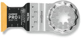 FEIN Sägeblatt E-Cut Carbide Pro 32 mm Starlock – TiN-beschichtetes HM-Tauchsägeblatt für Metall, Mauerwerk und Hartholz