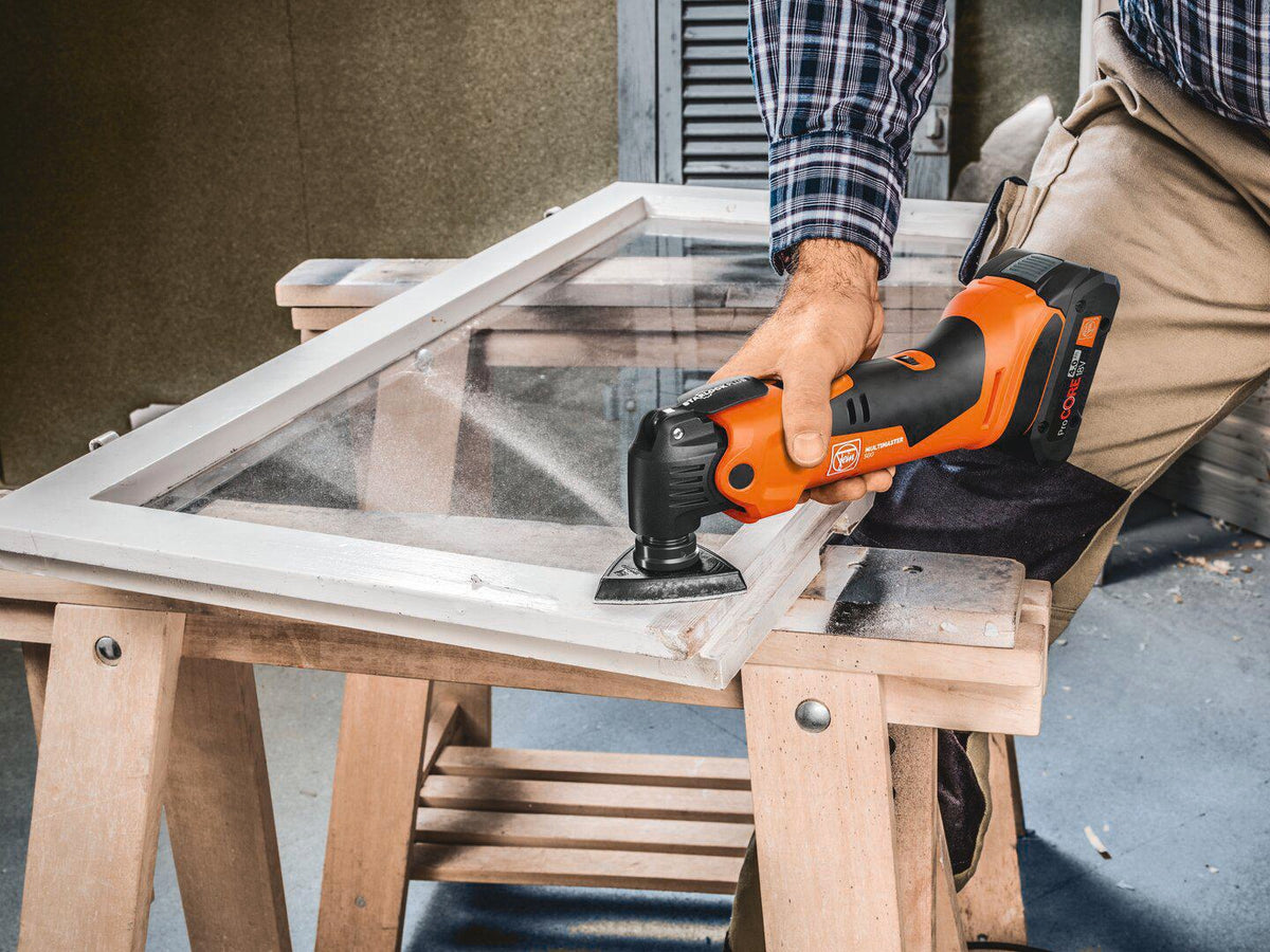 FEIN Akku-MultiMaster AMM 500 Plus Top AS 18V StarlockPlus – Profi-Multifunktionswerkzeug mit QuickIN