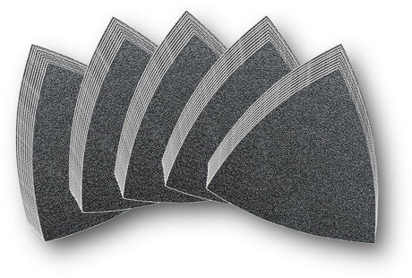 FEIN Haftschleifblatt-Set ungelocht Körnung 60, 80, 120, 180, 240 – 50 Schleifblätter für hohe Abtragsleistung