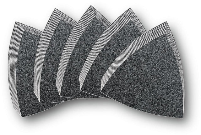 FEIN Haftschleifblatt-Set ungelocht Körnung 60, 80, 120, 180, 240 – 50 Schleifblätter für hohe Abtragsleistung