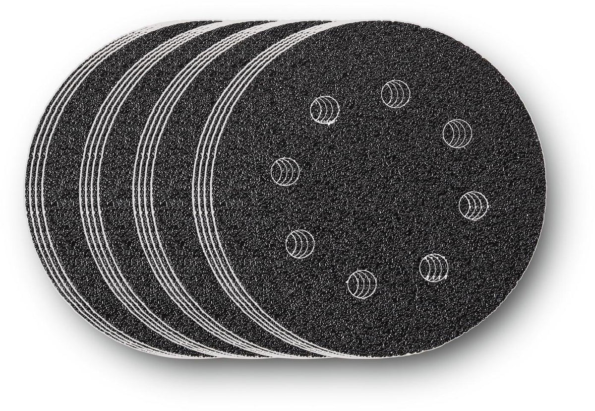 FEIN Haftschleifscheiben-Set 115 mm – Körnungen 60, 80, 120, 180 für Grob- bis Feinschliff