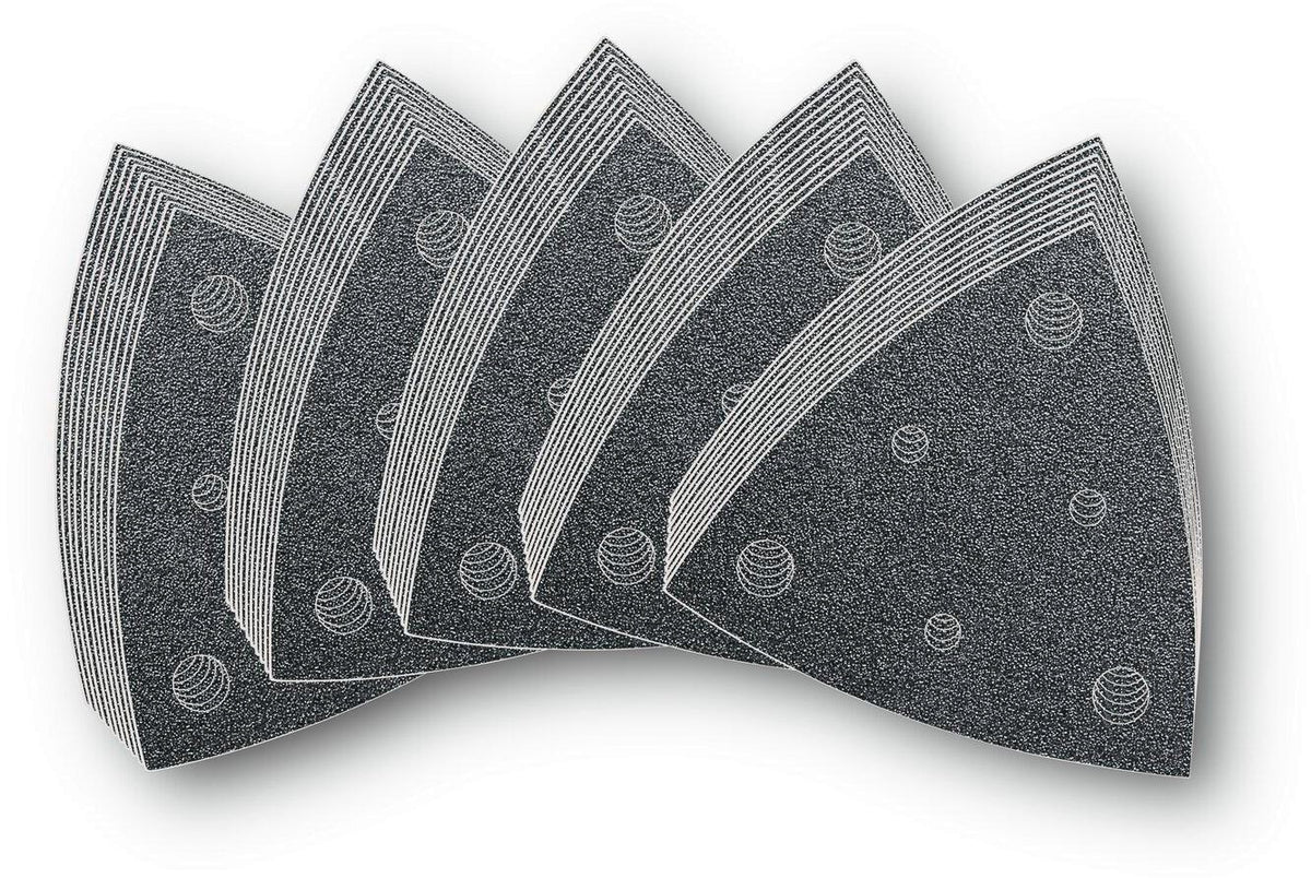 FEIN Haftschleifblatt-Set gelocht Körnung 60–240, 80 mm, 50-teilig