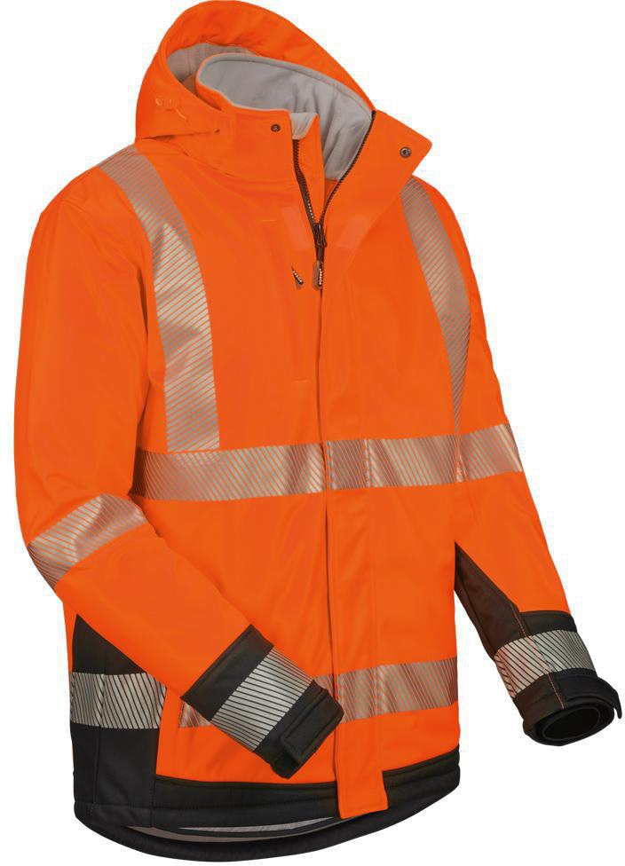 ELYSEE Warnschutz-Softshelljacke Melvin gelb/schwarz – EN ISO 20471 Kl. 3, wasserdicht & atmungsaktiv
