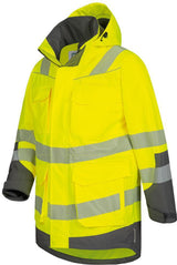 Warnschutzparka ARWID Gr.XXL gelb/grau von ELYSEE – EN ISO 20471 Kl. 3, wasserdicht, atmungsaktiv