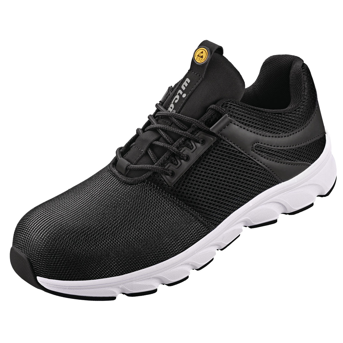 WICA Sicherheitsschuh Lanzo S1P SRA ESD – Metallfreier Textilschuh Gr. 40, Weite 10,5