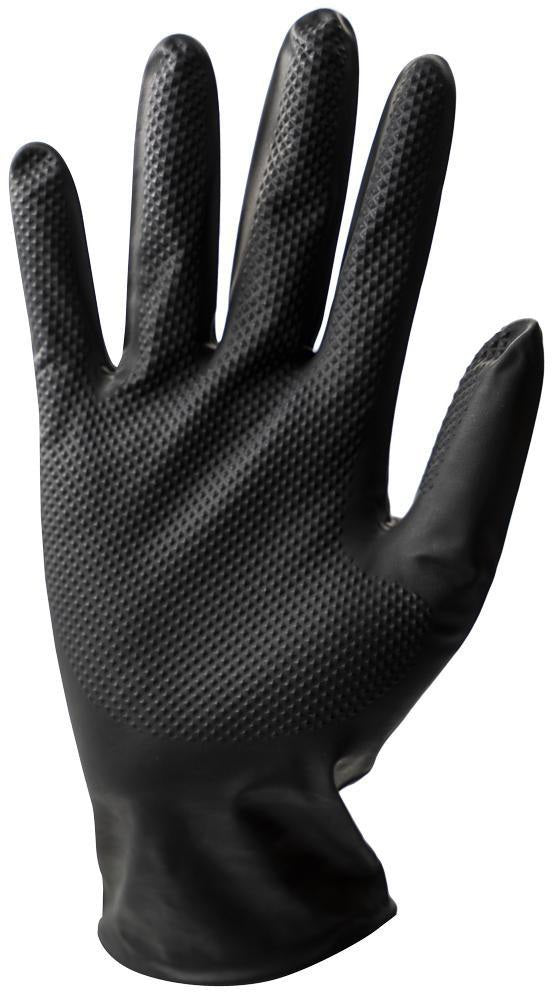 STRONGHAND Einweghandschuhe Nitril Orange Gr. 8 – 50 Stück, puderfrei & lebensmittelecht