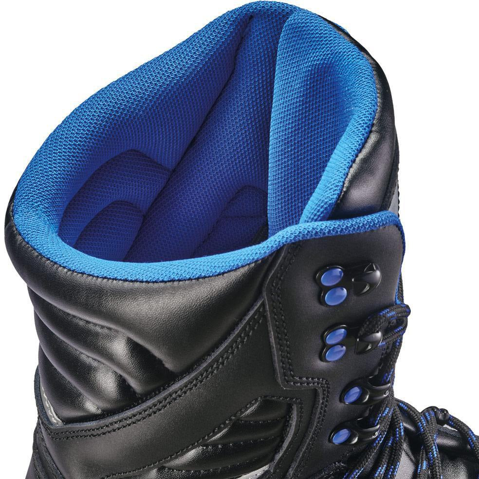 CRAFTLAND Sicherheitsstiefel TORGAU S3S FO SR ESD – Schwarz/Blau, Gr. 40, Weite 11