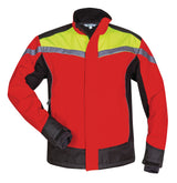 ELYSEE Waldarbeiter-Softshelljacke ESCHE rot/gelb/schwarz – Wind- & wasserdicht, Cordura®-Verstärkung