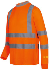 SAFESTYLE Warnschutz-Langarm-T-Shirt OLEAS Gr. M gelb – UV-Schutz UPF 40+ & EN ISO 20471 Kl. 2