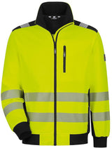 Warnschutz-Sweatjacke DEMINO gelb/schwarz ELYSEE – EN ISO 20471, Gr. XXL
