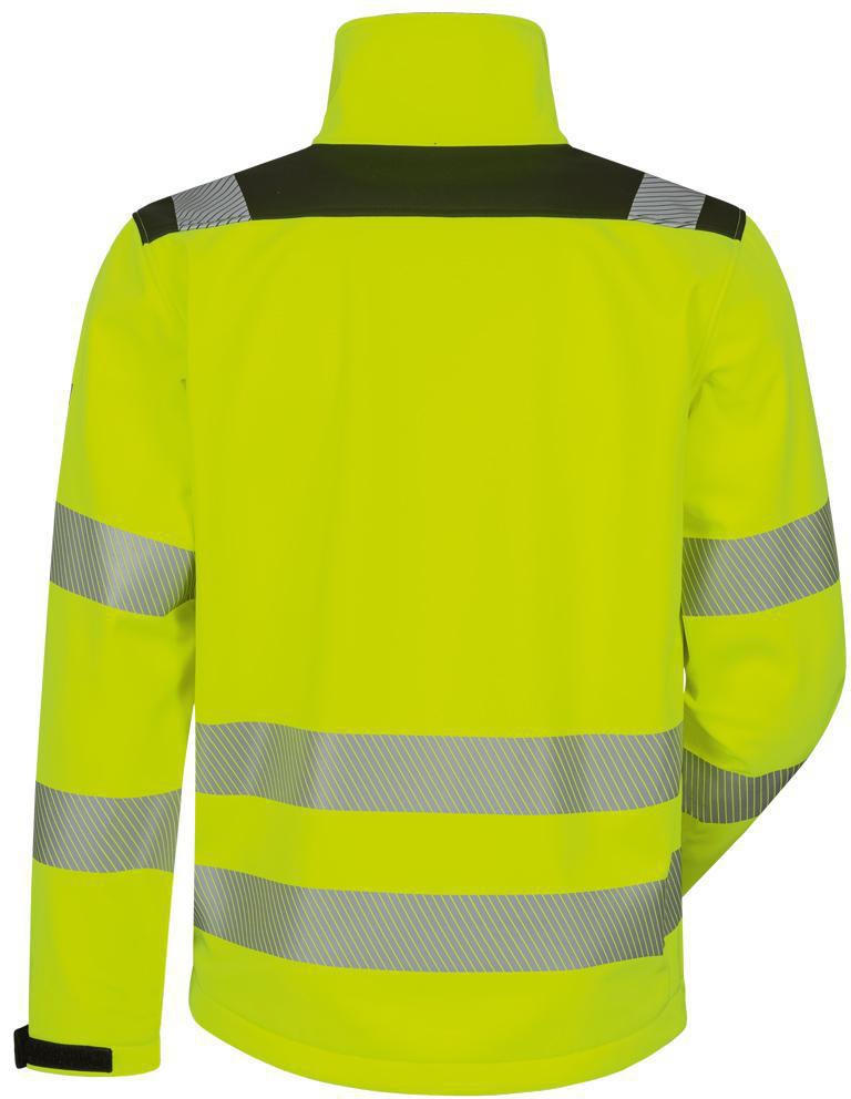 Warnschutz-Softshelljacke RYAN Gr.2XL gelb/schwarz ELYSEE – EN ISO 20471 Kl. 3, wasserdicht