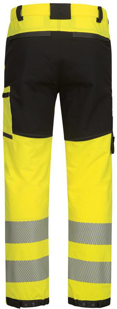 ELYSEE Warnschutzbundhose REIMS Gr.48 gelb/schwarz – 4-Wege-Stretch, UV-Schutz, EN ISO 20471 Kl.2