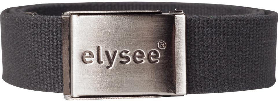 ELYSEE Stoffgürtel EMIL 120 cm Schwarz – 100% Baumwolle, Metallschnalle, justierbar