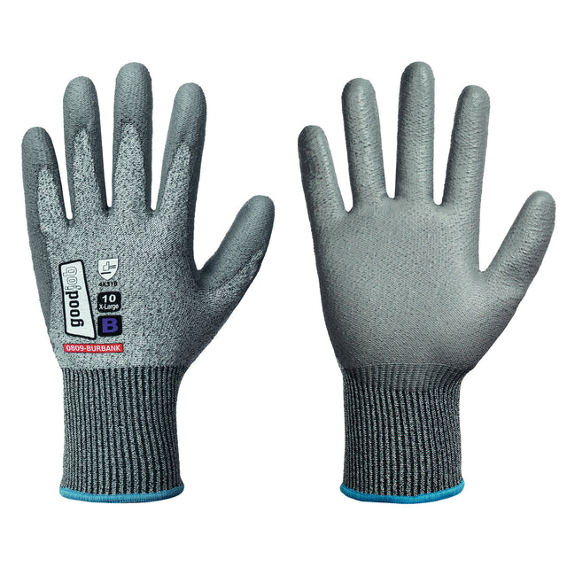 Schnittschutzhandschuhe BURBANK Gr.7 grau EN 388 PSA II GOODJOB – 12 Paar