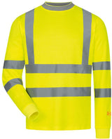SAFESTYLE Warnschutz-Langarm-T-Shirt OLEAS Gr. M gelb – UV-Schutz UPF 40+ & EN ISO 20471 Kl. 2