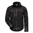 schwarz / M / 96% Polyester, 4% Elastan, 3-Lagenlaminat (Softshell), Einsatz an Saum und Ärmelsaum: 100% Polyester, Oxford