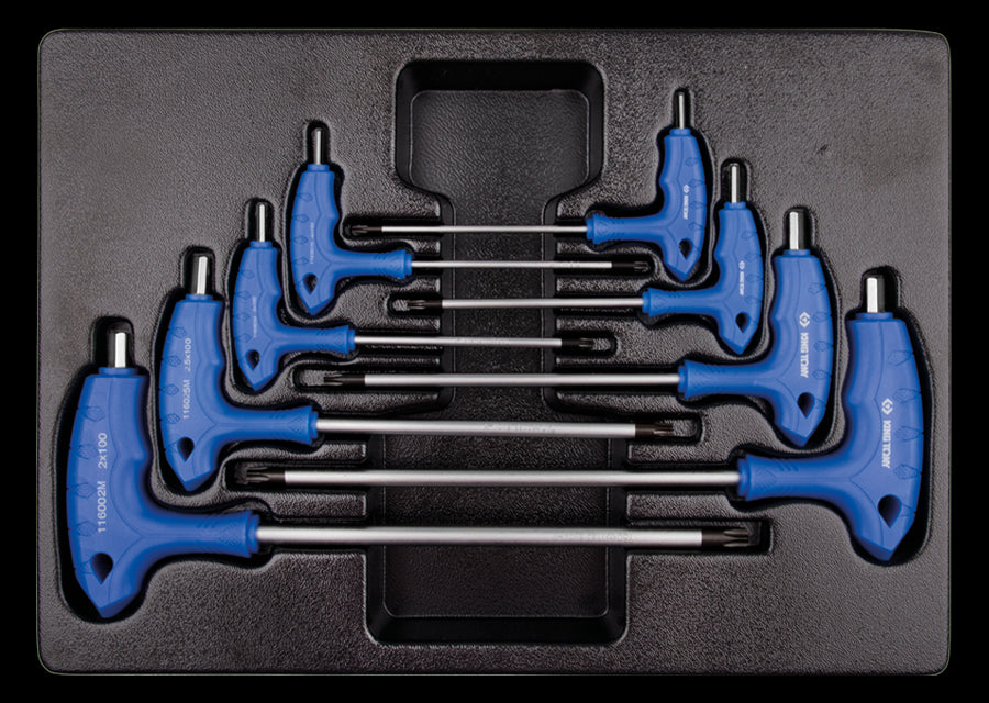 KING TONY Profi-Werkzeuge - L-Griff-Innen6-Kantschlüssel-Modul-Set - 8 tlg. 922108MR