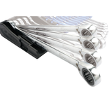 KING TONY Profi-Werkzeuge - Ratschen-Ring-Maulschlüssel, metrisch, im Etui - 12 tlg. 122A12MRS03