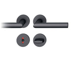 FSB Rosettengarnitur 12 1076 Aluminium 0810 DIN L/R mit Knopf – Wechselgarnitur EN 1906 Klasse 4