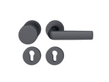 FSB Rosettengarnitur 12 1267 Aluminium 0810 schwarz eloxiert DIN L/R
