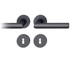FSB Rosettengarnitur 12 1076 Aluminium 0810 DIN L/R mit Knopf – Wechselgarnitur EN 1906 Klasse 4