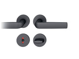 FSB Rosettengarnitur 12 1267 Aluminium 0810 schwarz eloxiert DIN L/R