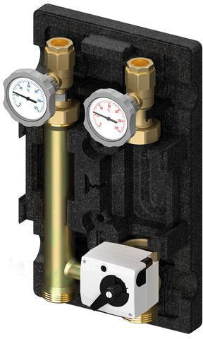 FLAMCO Pumpengruppe EDITION MK 1" ohne Pumpe mit Stellmotor 66341 – DN 25, PN 6