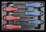 KING TONY Profi-Werkzeuge - Schlitz- und PHILLIPS®-Schraubendreher-Modul-Set - 6 tlg. 931106MR