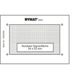Schweisskraft Langzeitschablone DIN A8, Nutzfläche 54 x 32 mm, Kunststoffrahmen - SM-1231002SB