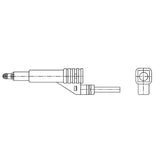SCHWEISSKRAFT Messkabel inklusive Stecker  rot, Ø 4 mm, Länge 2 m SM-1231125KR