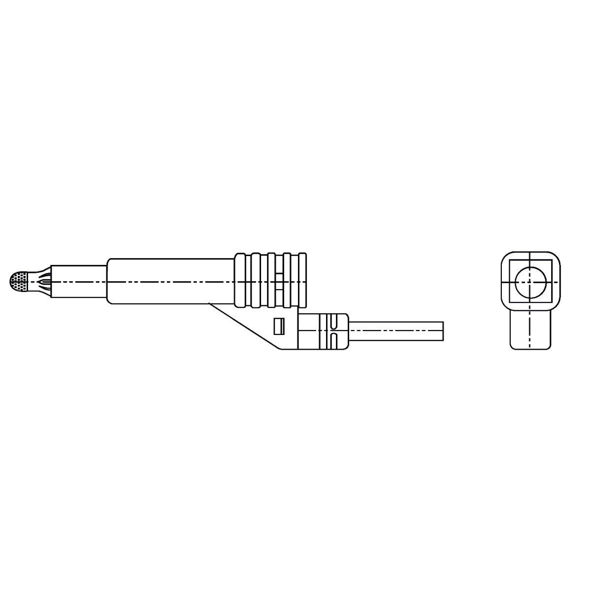 SCHWEISSKRAFT Messkabel inklusive Stecker  schwarz, Ø 4 mm, Länge 5 m SM-1231150KS