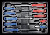 KING TONY Profi-Werkzeuge - Schlitz- und PHILLIPS®-Schraubendreher-Modul-Set - 10 tlg. 931110MR