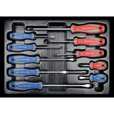 KING TONY Profi-Werkzeuge - Schlitz- und PHILLIPS®-Schraubendreher-Modul-Set - 10 tlg. 931110MR