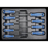 KING TONY Profi-Werkzeuge - RESISTORX® Schraubenzieher-Modulset - 9 tlg. 931909PR
