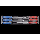 KING TONY Profi-Werkzeuge - Schlitz- und PHILLIPS®-Schraubendreherset, Heavy Duty - 6 tlg. 930206MR