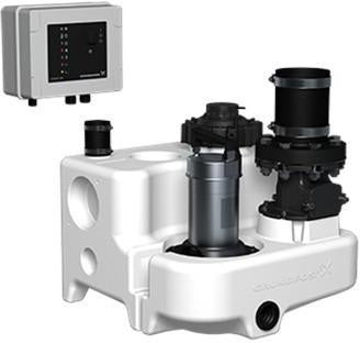 GRUNDFOS Fäkalienhebeanlage Multilift MSS.11.3.2 3x400V 1,1kW CEE – Überflutbare Doppelpumpe mit Mikroprozessorsteuerung