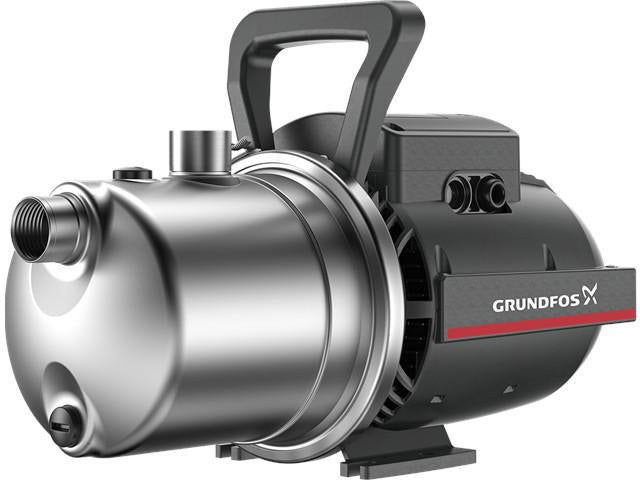 GRUNDFOS Gartenpumpe JP 4-54 – selbstansaugende Jetpumpe, 1x230 V, 1,5 m Kabel, SCHUKO