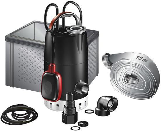 GRUNDFOS MULTIBOX Hochwasser-Gesamtpaket CC7-A1 Tauchpumpe 0,38 kW 10 m Kabel